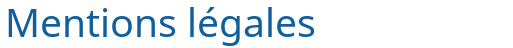 Mentions légales